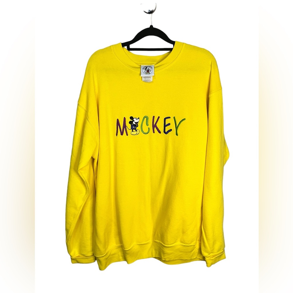 Vintage 90s Mickey Disney Embroidered Sweatshirt - Picture 3 of 7
